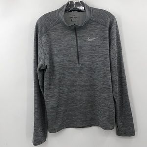 Nike Running Dri Fit Quarter Zip Heathered Gray Men’s Size Large